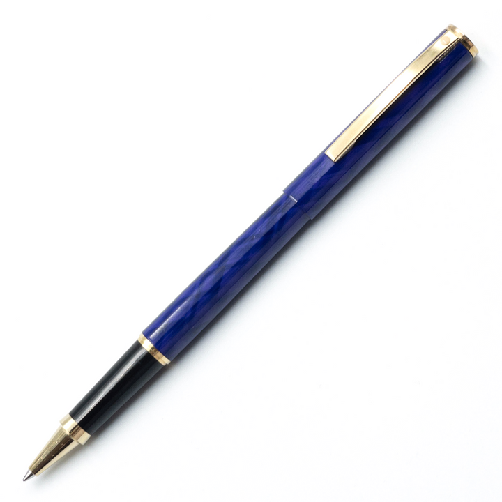 Sheaffer Fashion II Rollerball Pen - Blue Purple Striations Marble Lacquer (USA Classic Edition) - KSGILLS.com | The Writing Instruments Expert