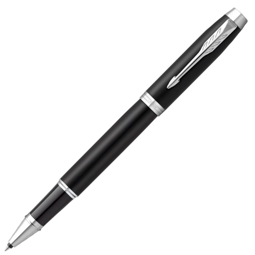 Parker IM Rollerball Pen - Black Matte Chrome Trim - Refill Black Medium (M) - KSGILLS.com | The Writing Instruments Expert
