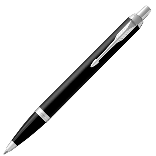 Parker IM Ballpoint Pen - Black Matte Chrome Trim - Refill Black Medium (M) - KSGILLS.com | The Writing Instruments Expert
