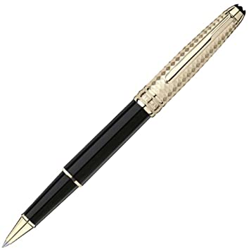 Montblanc Meisterstuck Classique Rollerball (163) - Gold-Coated Geometric Dimension - KSGILLS.com | The Writing Instruments Expert