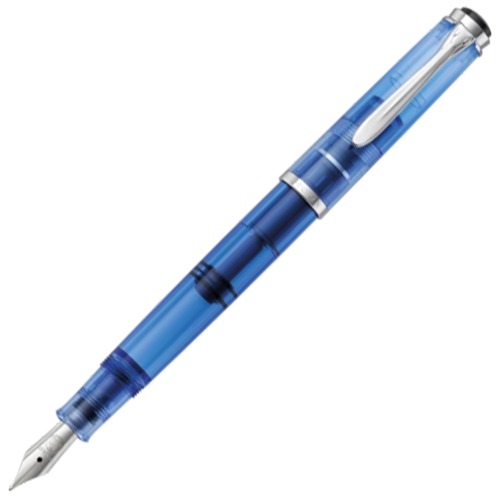 Pelikan Classic M205 Fountain Pen - Blue Demonstrator - KSGILLS.com | The Writing Instruments Expert