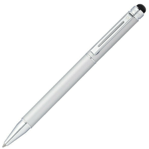 Sheaffer Switch Ballpoint Pen - Satin Chrome (with Stylus) - KSGILLS.com | The Writing Instruments Expert