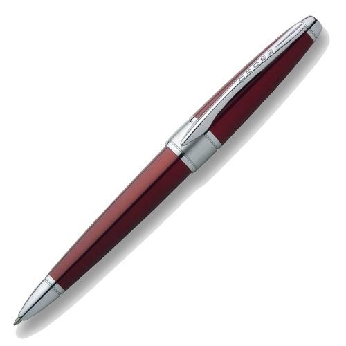 Cross Apogee Ballpoint Pen - Red Chrome Trim - KSGILLS.com | The Writing Instruments Expert