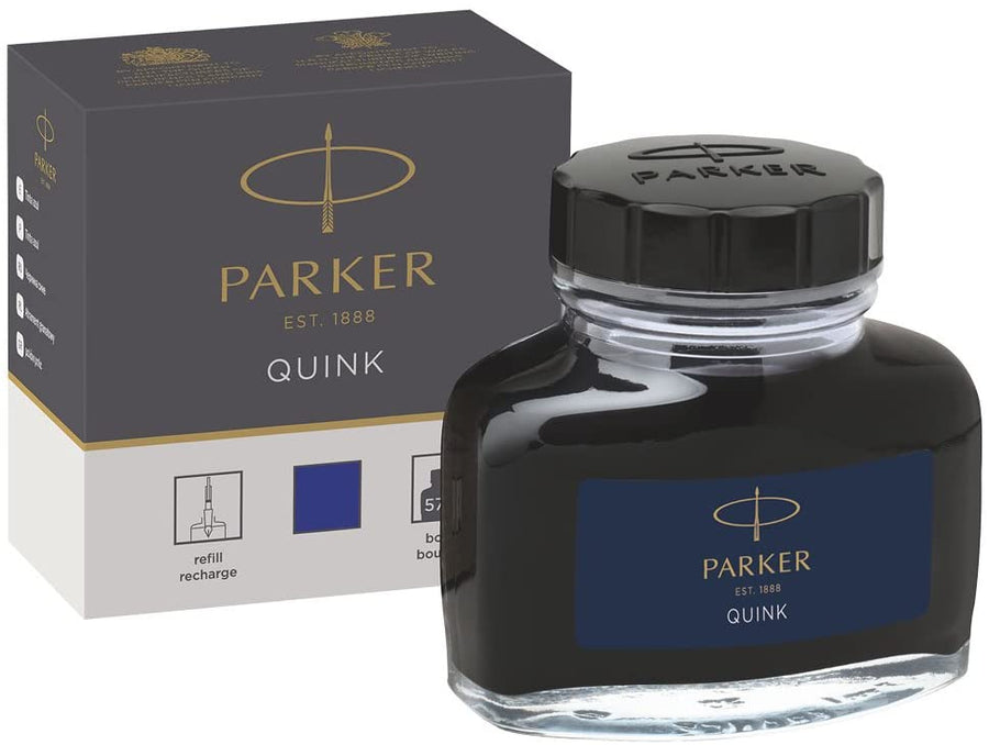 Parker Ink Bottle 57ml - Blue - KSGILLS.com | The Writing Instruments Expert