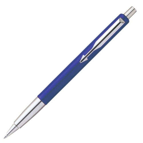 Parker Vector Ballpoint Pen - Blue Chrome Trim - KSGILLS.com | The Writing Instruments Expert