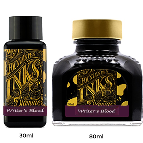 Diamine Ink Bottle (30ml / 80ml) - Writer's Blood - KSGILLS.com | The Writing Instruments Expert