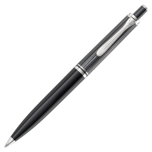 Pelikan Souveran K405 Ballpoint Pen - Stresemann Anthracite Chrome Trim - KSGILLS.com | The Writing Instruments Expert