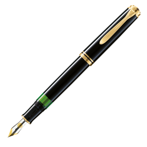 Pelikan Souveran M600 Fountain Pen - Black Gold Trim - KSGILLS.com | The Writing Instruments Expert