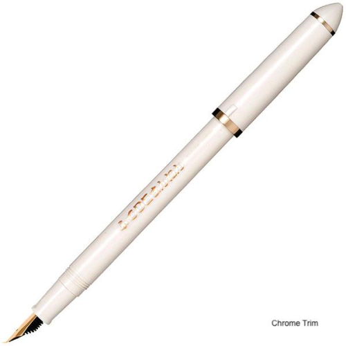 Sailor Fude De Mannen White CT Calligraphy Pen - MF - 40 Degrees - KSGILLS.com | The Writing Instruments Expert
