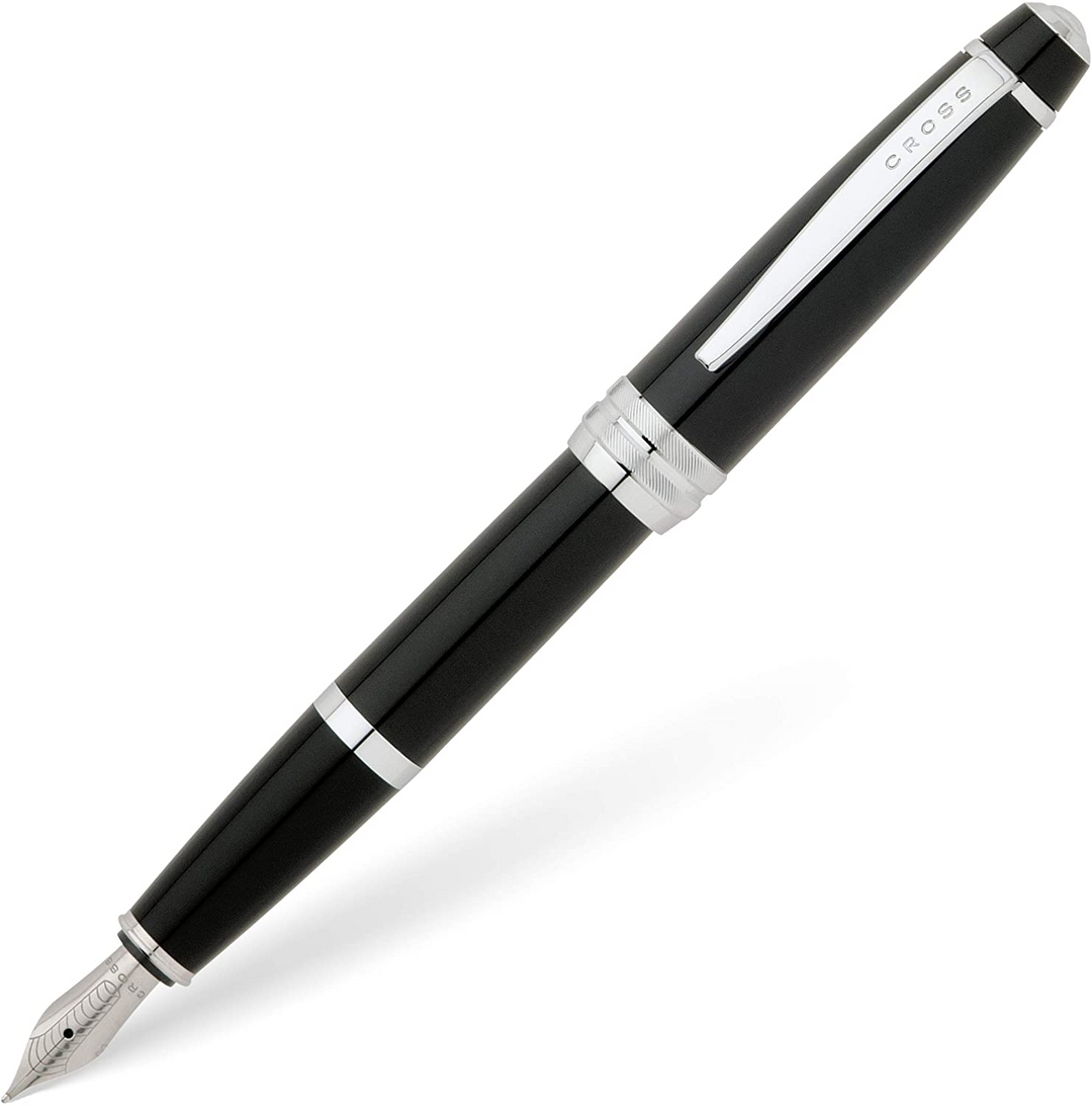 KSG set - Single Pen SET - Cross Bailey Fountain Pen - Black Chrome Trim - Medium (M) - KSGILLS.com | The Writing Instruments Expert
