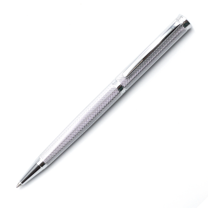 Hugo Boss Sophisticated Ballpoint Pen - Chrome Diamond - KSGILLS.com | The Writing Instruments Expert