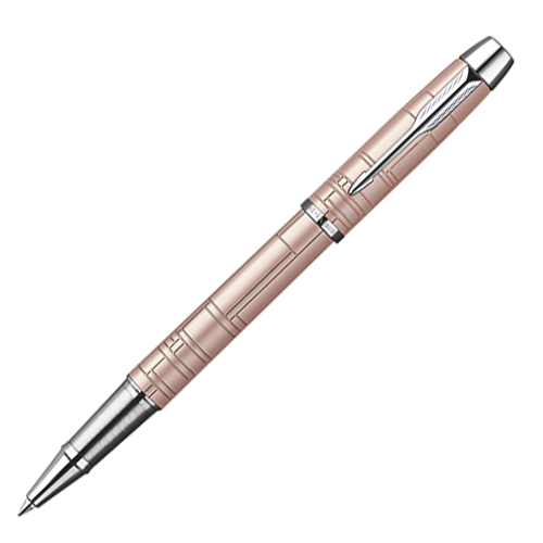 Parker IM Premium Metallic Pink Pearl Chrome Trim Rollerball Pen - KSGILLS.com | The Writing Instruments Expert