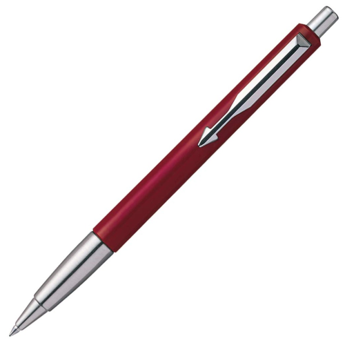 Parker Vector Ballpoint Pen - Red Chrome Trim - KSGILLS.com | The Writing Instruments Expert