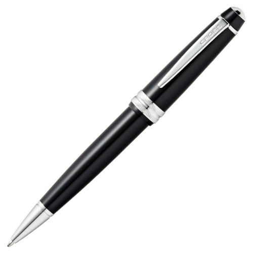 Cross Bailey Light Ballpoint Pen - Black Chrome Trim Glossy Polished Resin - KSGILLS.com | The Writing Instruments Expert
