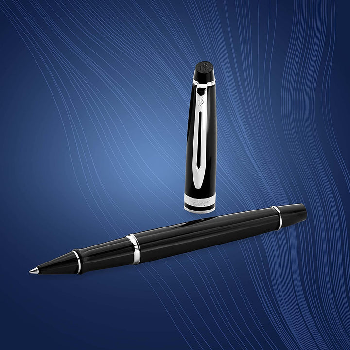 Waterman Expert III Rollerball Pen - Black Chrome Trim - KSGILLS.com | The Writing Instruments Expert
