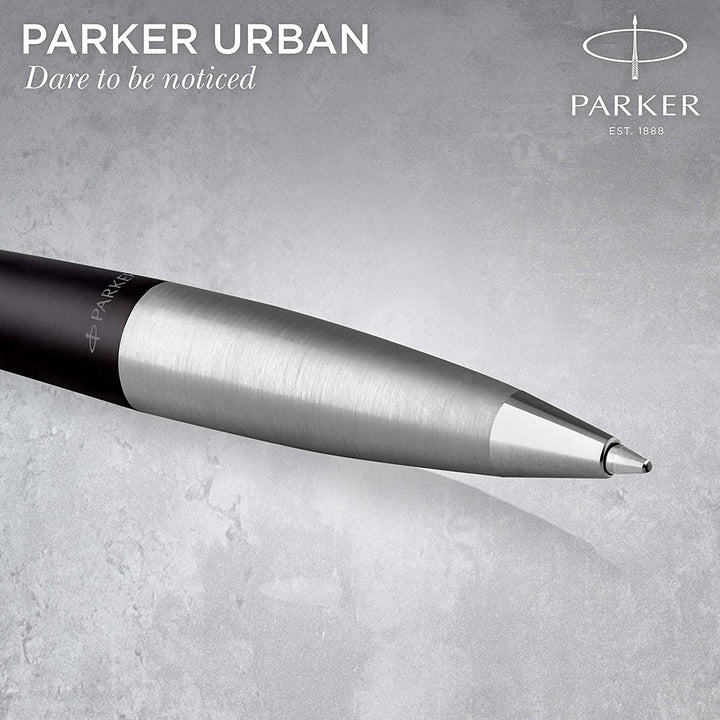 Parker Urban Premium Ballpoint Pen - Muted Black (with KSGILLS Premium Gift Box) - KSGILLS.com | The Writing Instruments Expert