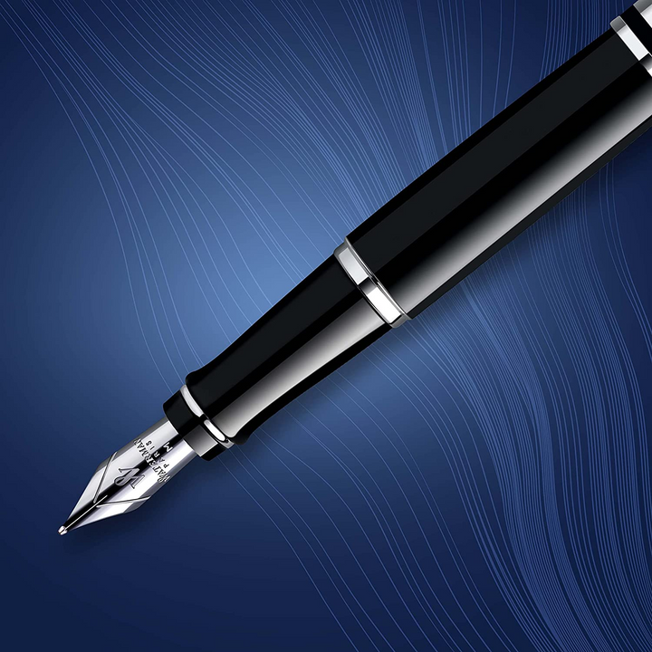 Waterman Expert III Fountain Pen - Black Chrome Trim - KSGILLS.com | The Writing Instruments Expert