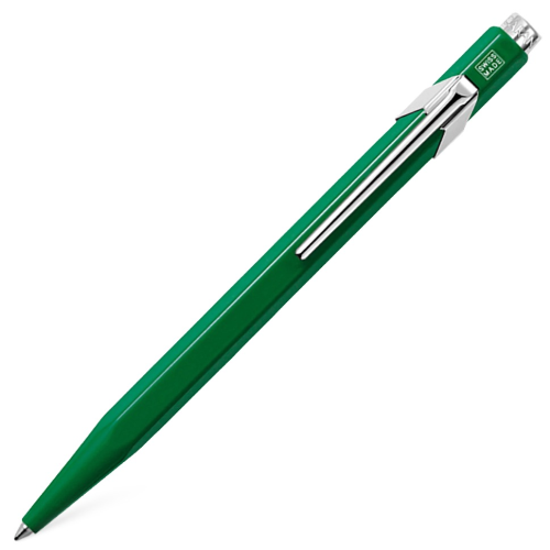 Caran d'Ache 849 Ballpoint Pen - Metal Green - KSGILLS.com | The Writing Instruments Expert