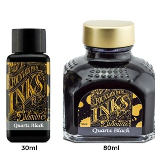 Diamine Ink Bottle (30ml / 80ml) - Quartz Black - KSGILLS.com | The Writing Instruments Expert