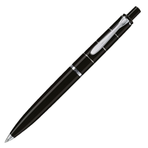 Pelikan Classic K215 Ballpoint Pen - Black Rings Chrome Trim - KSGILLS.com | The Writing Instruments Expert
