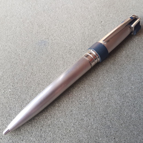 S.T. Dupont Olympio Blue Rubber Palladium Ballpoint Pen - KSGILLS.com | The Writing Instruments Expert