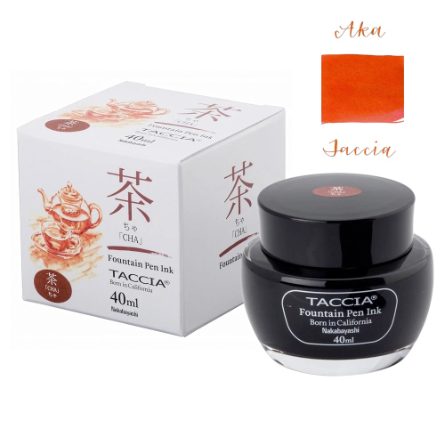 Taccia Sunao-iro Ink Bottle (40ml) - Aka (Red) - KSGILLS.com | The Writing Instruments Expert