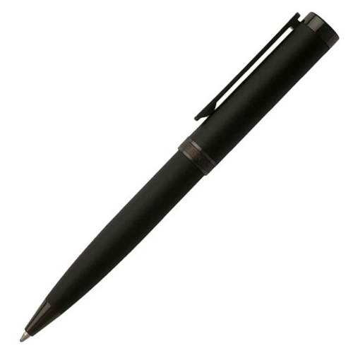 Hugo Boss Column All Black PVD Ballpoint Pen - KSGILLS.com | The Writing Instruments Expert