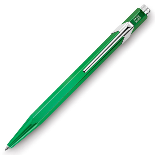 Caran d'Ache 849 Ballpoint Pen - Metal-X Green - KSGILLS.com | The Writing Instruments Expert