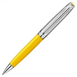 Caran d'Ache Leman Ballpoint Pen - Bicolour Yellow - KSGILLS.com | The Writing Instruments Expert