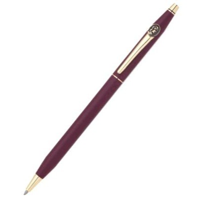 Cross Classic Century Ballpoint Pen - Matte Burgundy Gold Trim - KSGILLS.com | The Writing Instruments Expert