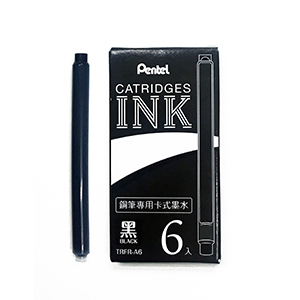 Pentel Ink Cartridges - Black (Pack of 6) - KSGILLS.com | The Writing Instruments Expert