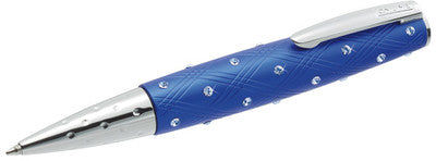 Online Crystal Ballpoint Pen - Blue (with SWAROVSKI) - KSGILLS.com | The Writing Instruments Expert