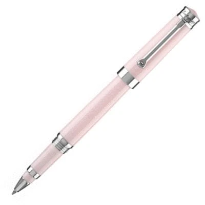 Montegrappa Parola Pink Chrome Trim Rollerball Pen - KSGILLS.com | The Writing Instruments Expert