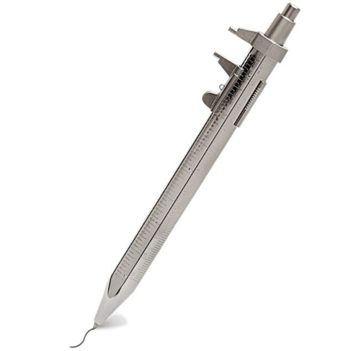 Cleo Skribent Messograf Calliper Multifunction Ballpoint - Steel - KSGILLS.com | The Writing Instruments Expert