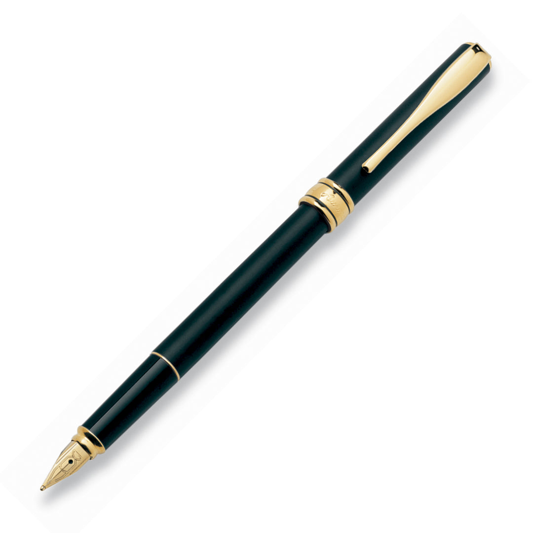 Aurora Magellano Fountain Pen - Black Gold Trim - KSGILLS.com | The Writing Instruments Expert