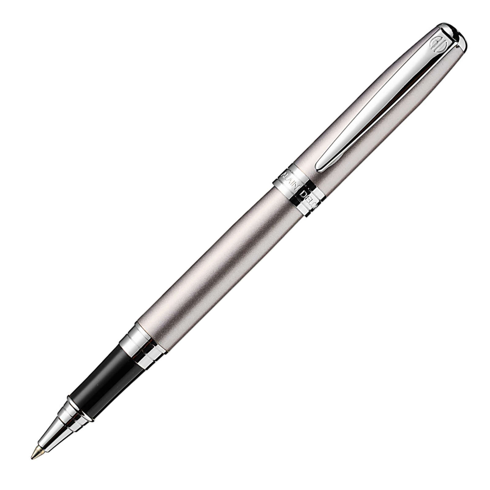 Alain Delon Moritz Rollerball Pen - Champagne Chrome Trim (with Pen Engraving) - KSGILLS.com | The Writing Instruments Expert