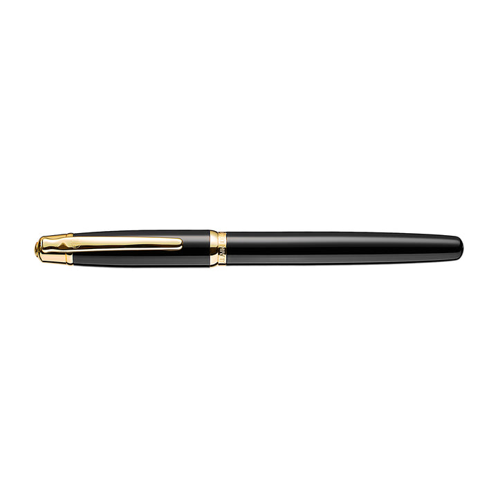 Alain Delon Deco Rollerball Pen - Black Gold Trim (with LASER Engraving) - KSGILLS.com | The Writing Instruments Expert