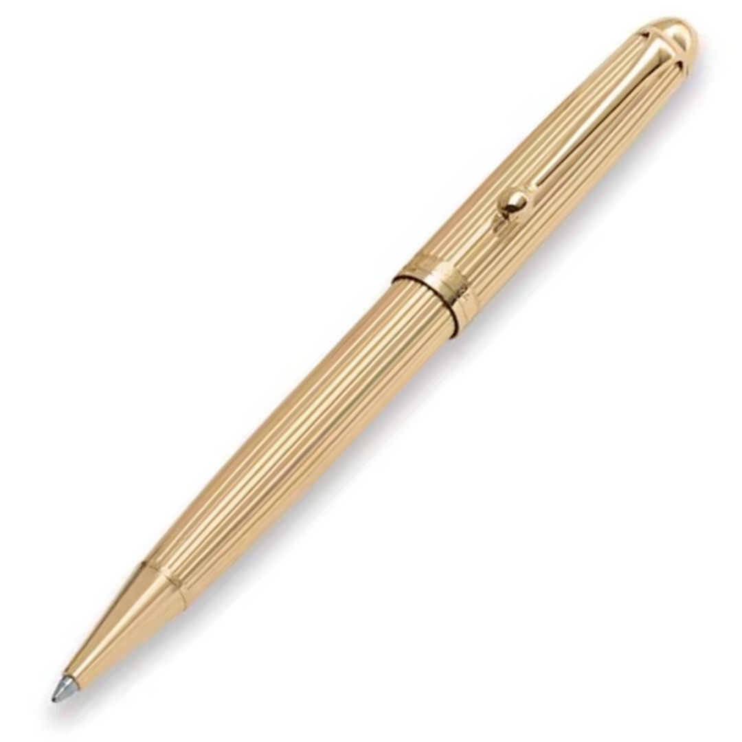 Aurora 88 Ballpoint Pen - Pure Gold - KSGILLS.com | The Writing Instruments Expert