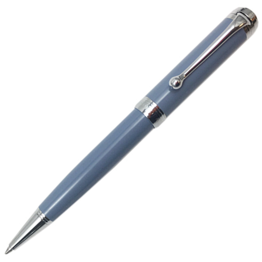 Aurora Talentum Ballpoint Pen - Light Blue Chrome Trim - KSGILLS.com | The Writing Instruments Expert
