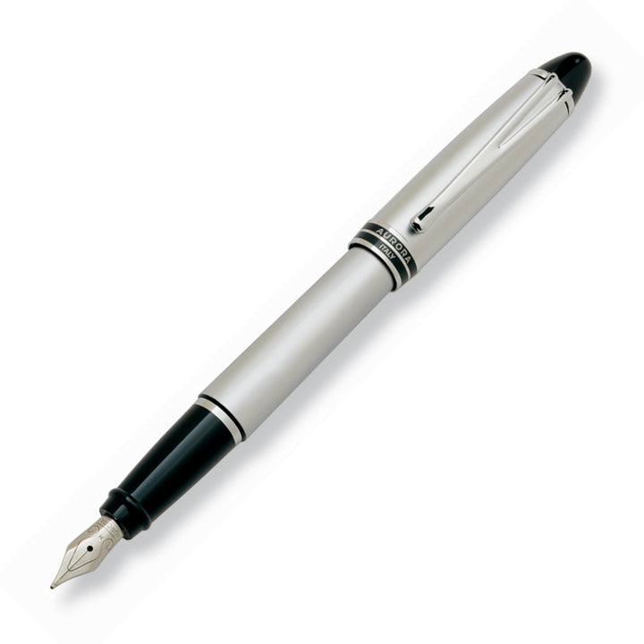 Aurora Ipsilon Fountain Pen - Steel Chrome Trim - KSGILLS.com | The Writing Instruments Expert