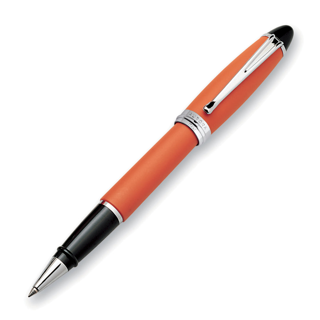 Aurora Ipsilon Rollerball Pen - Orange Chrome Trim - KSGILLS.com | The Writing Instruments Expert