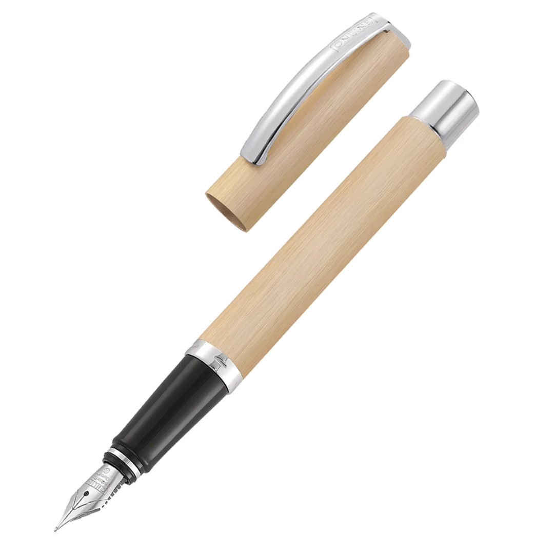 ONLINE Vision Classic Fountain Pen SET - Champagne Gold Chrome Trim - KSGILLS.com | The Writing Instruments Expert