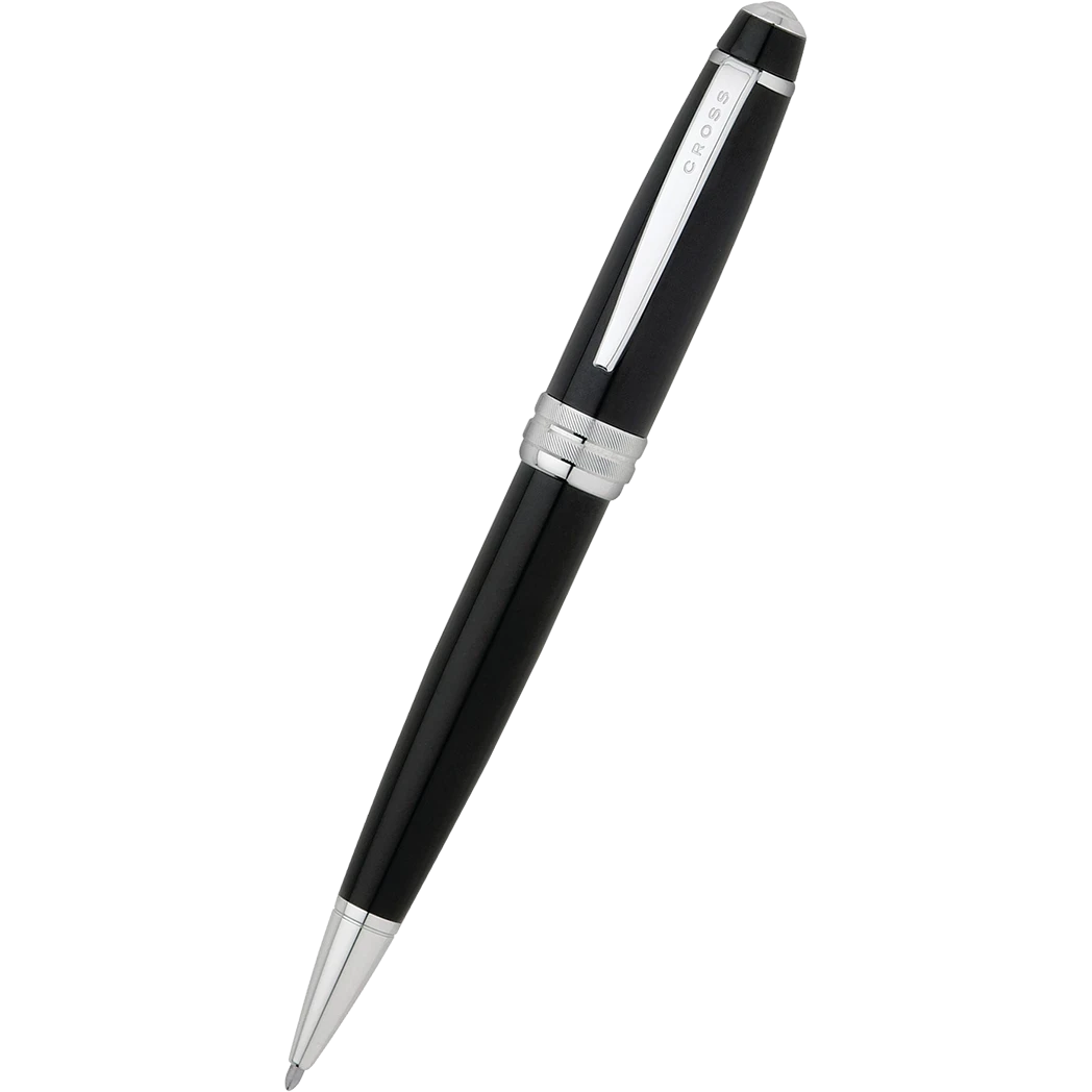 Cross Bailey Ballpoint Pen - Black Lacquer Chrome Trim - KSGILLS.com | The Writing Instruments Expert