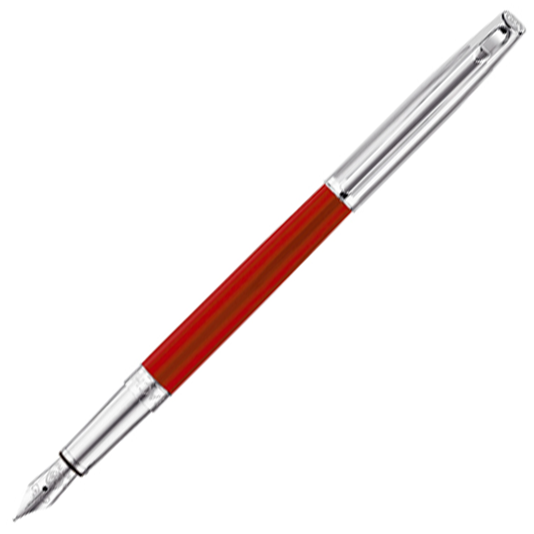 Caran d'Ache Leman Fountain Pen - Bicolour Red (SLIM) - KSGILLS.com | The Writing Instruments Expert