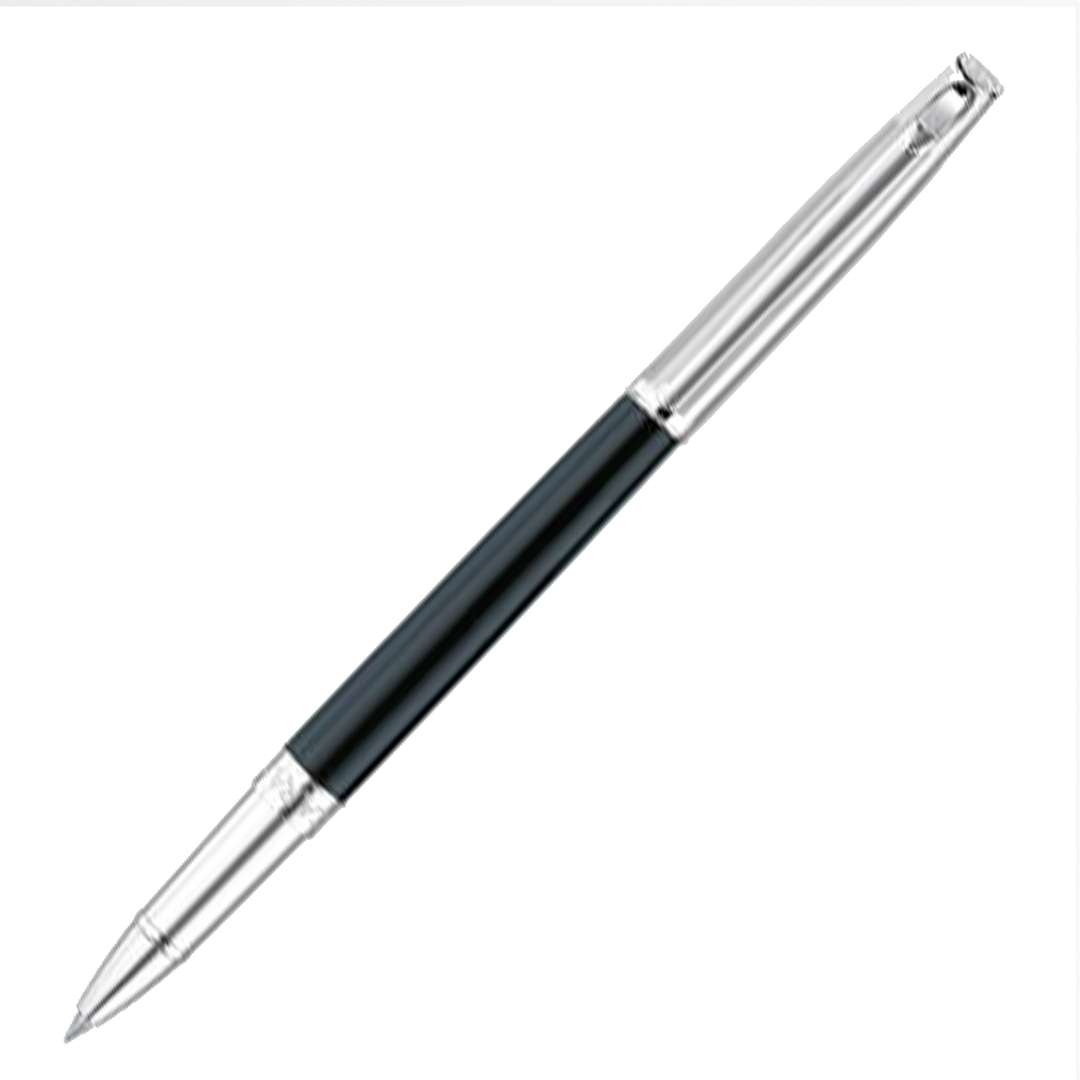 Caran d'Ache Leman Rollerball Pen - Bicolour Black (SLIM) - KSGILLS.com | The Writing Instruments Expert