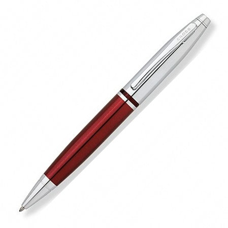 Cross Calais Ballpoint Pen - Chrome & Red Lacquer - KSGILLS.com | The Writing Instruments Expert