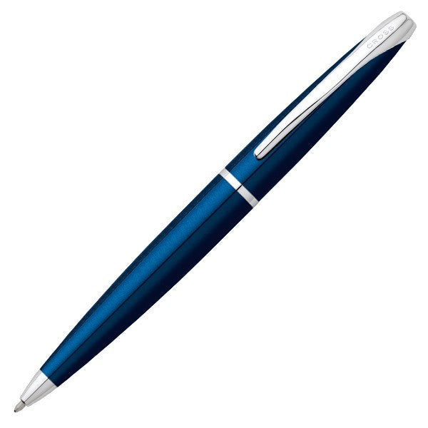 Cross ATX Ballpoint Pen - Translucent Blue Lacquer - KSGILLS.com | The Writing Instruments Expert