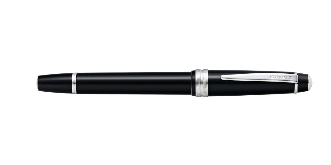 Cross Bailey Light Rollerball Pen - Black Chrome Trim Glossy Polished Resin - KSGILLS.com | The Writing Instruments Expert