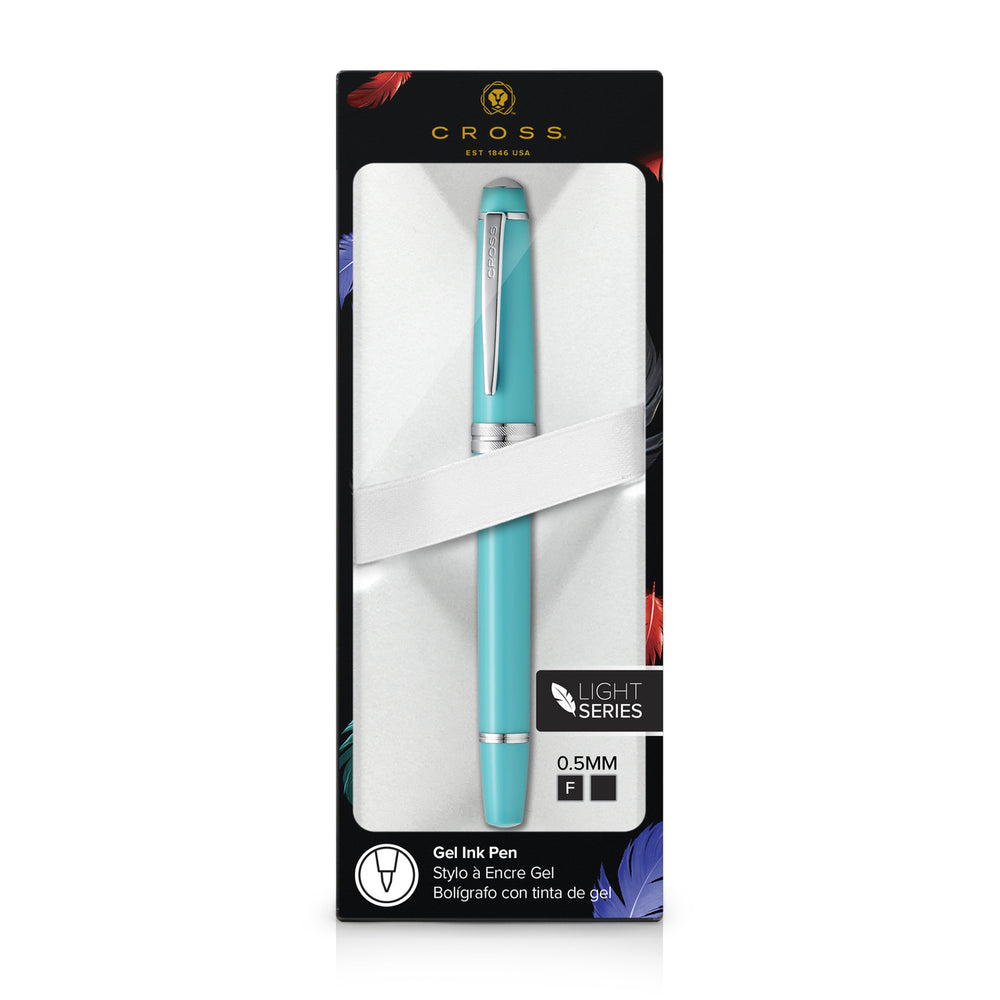 Cross Bailey Light Rollerball Pen - Teal Chrome Trim (Deep Blue-Green) Glossy Polished Resin - KSGILLS.com | The Writing Instruments Expert