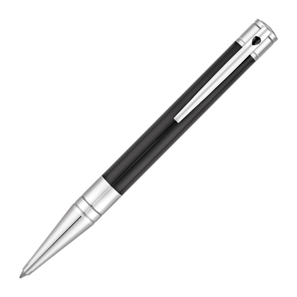S.T. Dupont D-Initial Ballpoint Pen - Black Chrome Trim - KSGILLS.com | The Writing Instruments Expert